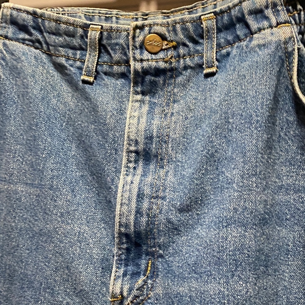 Vintage Chic Mom Jeans 18 Tall High Rise 100% Cotton USA Blue Denim - Picture 4 of 16